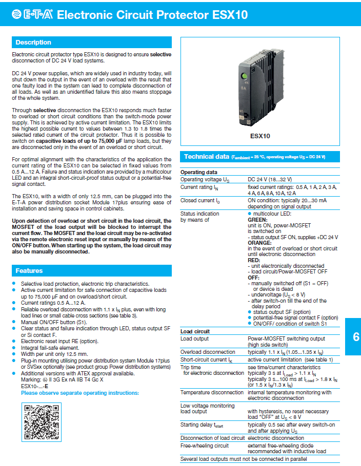 ETA - DESX10_ENG Data Sheet