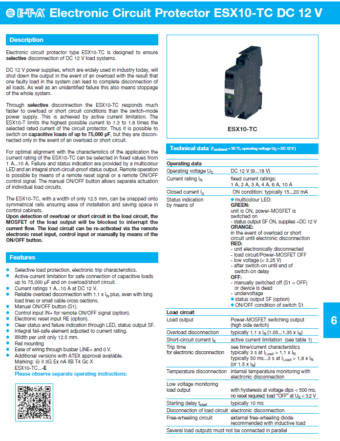 ETA - DESX10TC_DC12V_ENG Data Sheet