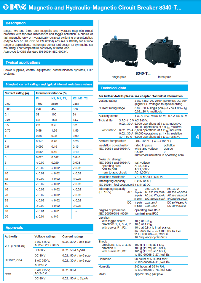 ETA - D8340T_ ENG Data Sheet