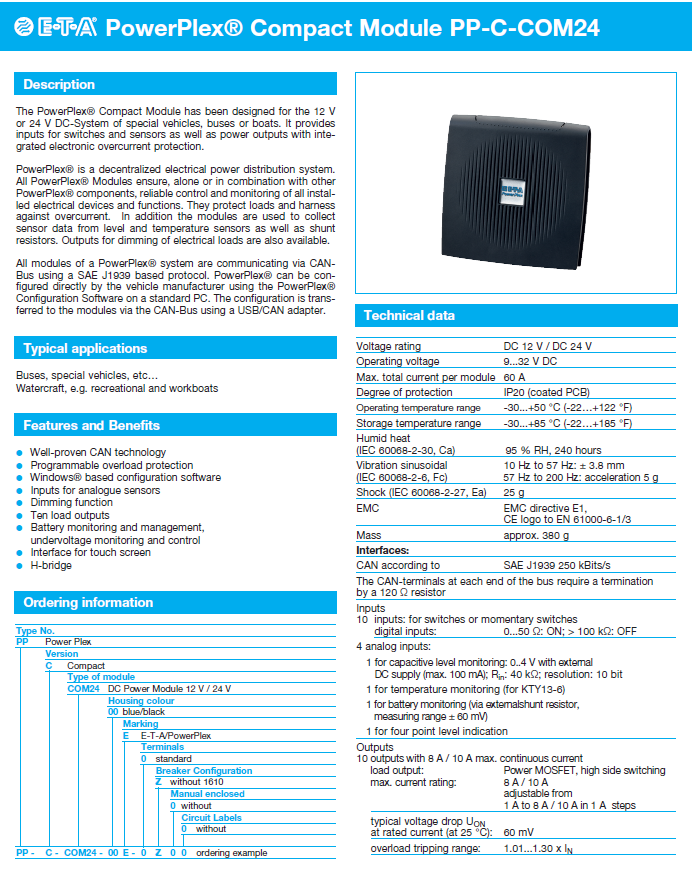 ETA - D_PP_Compact_e Data Sheet