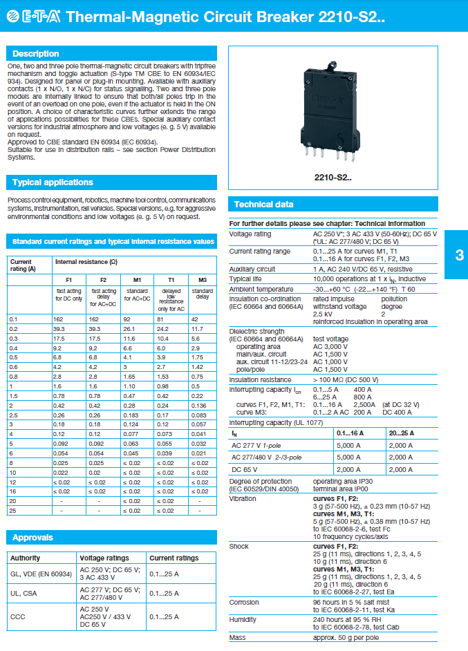 ETA - D2210_S2_ENG Data Sheet