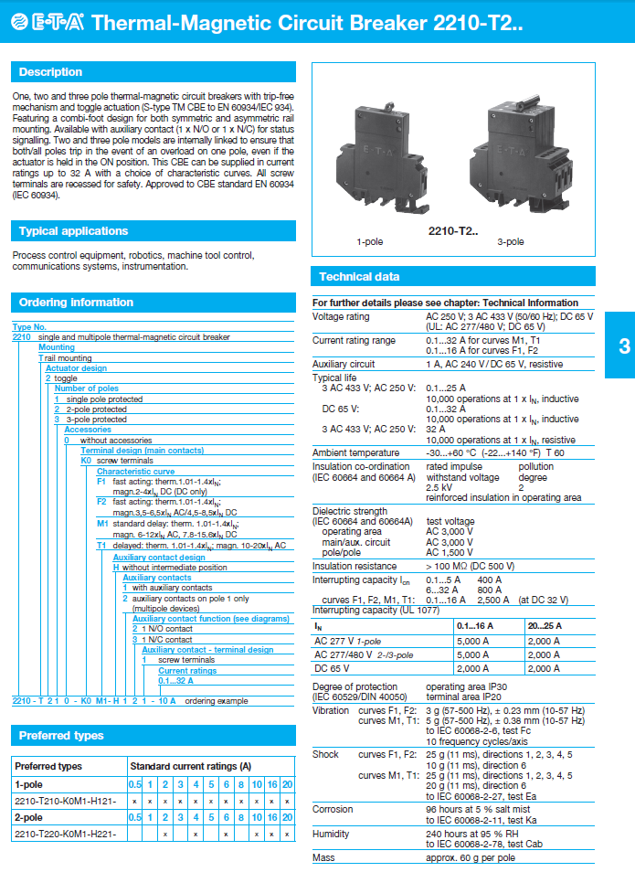 ETA - D2210_T2_ENG Data Sheet