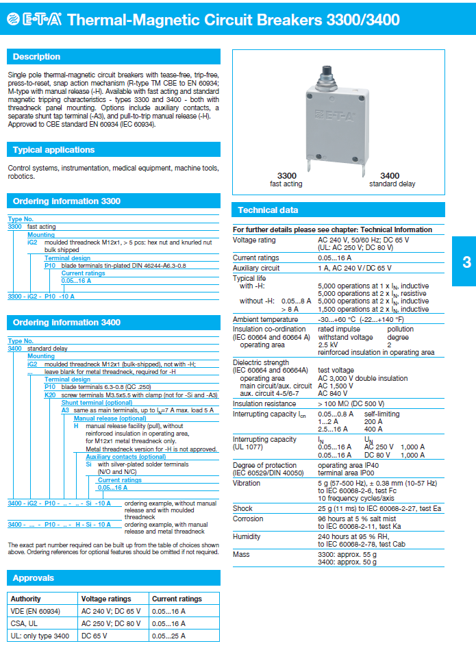 ETA - D3300 - 3400_ENG Data Sheet