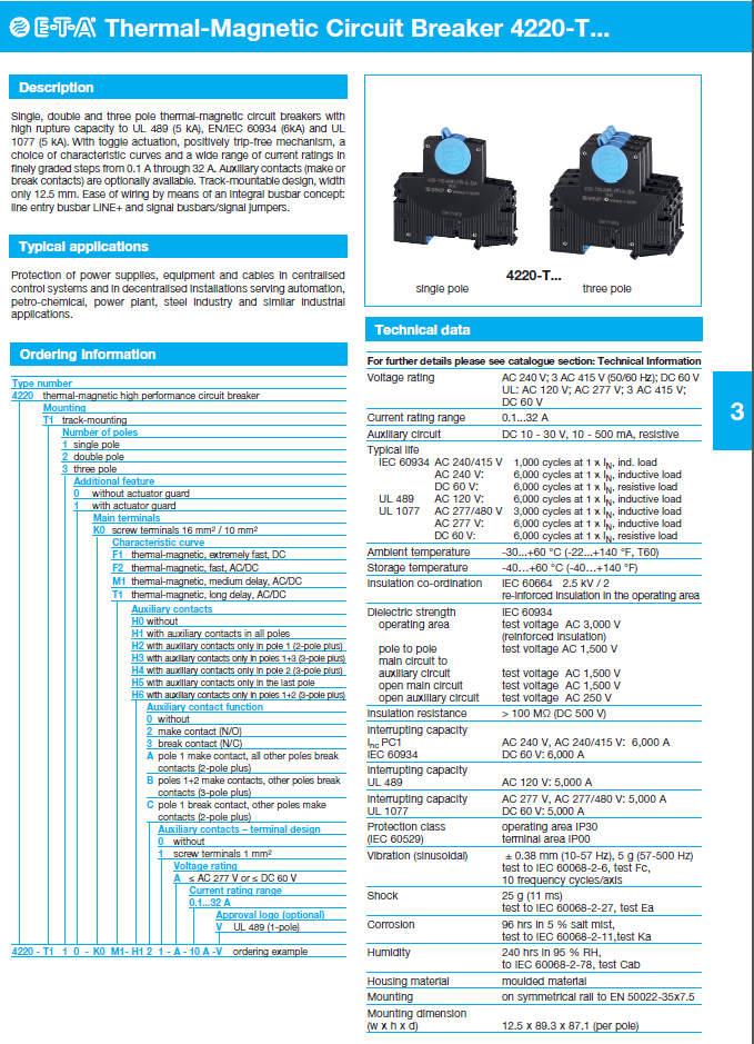 ETA - D4220T_ENG Data Sheet