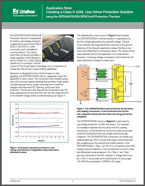 App note for Littelfuse