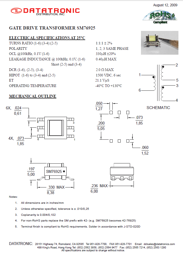 Datatronics - SM76925