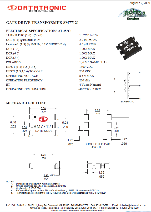 Datatronics - SM77121