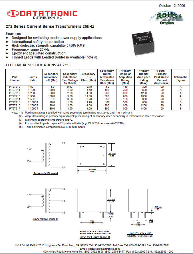 Datatronics - PT272