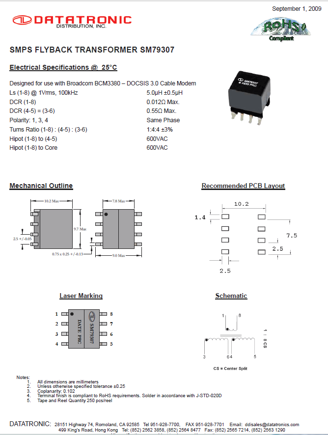 Datatronics - SM79307