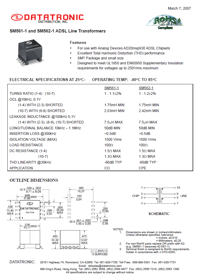 Datatronics - SM561-1