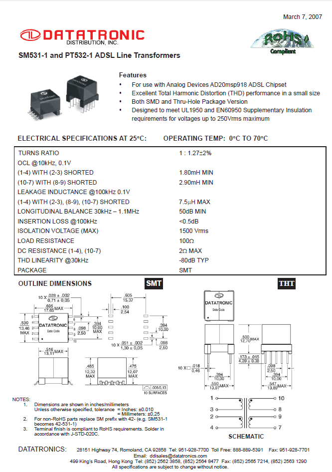 Datatronics - PT532-1