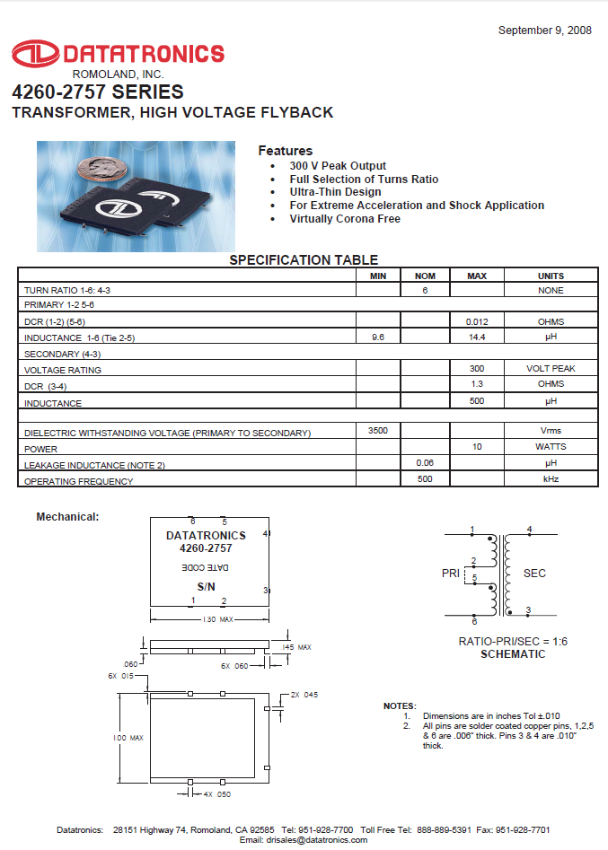 Datatronics - 4260-2757