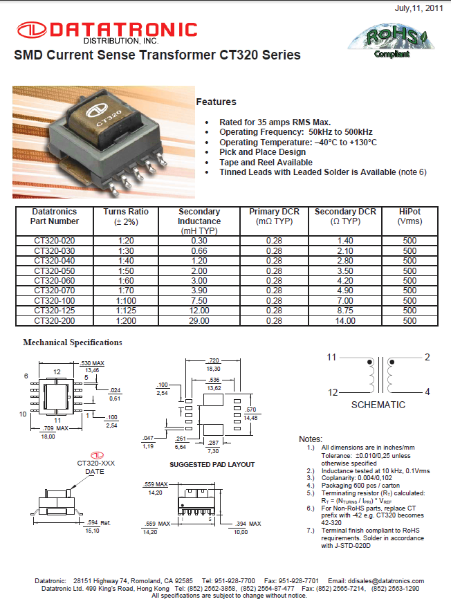 Datatronics - CT320