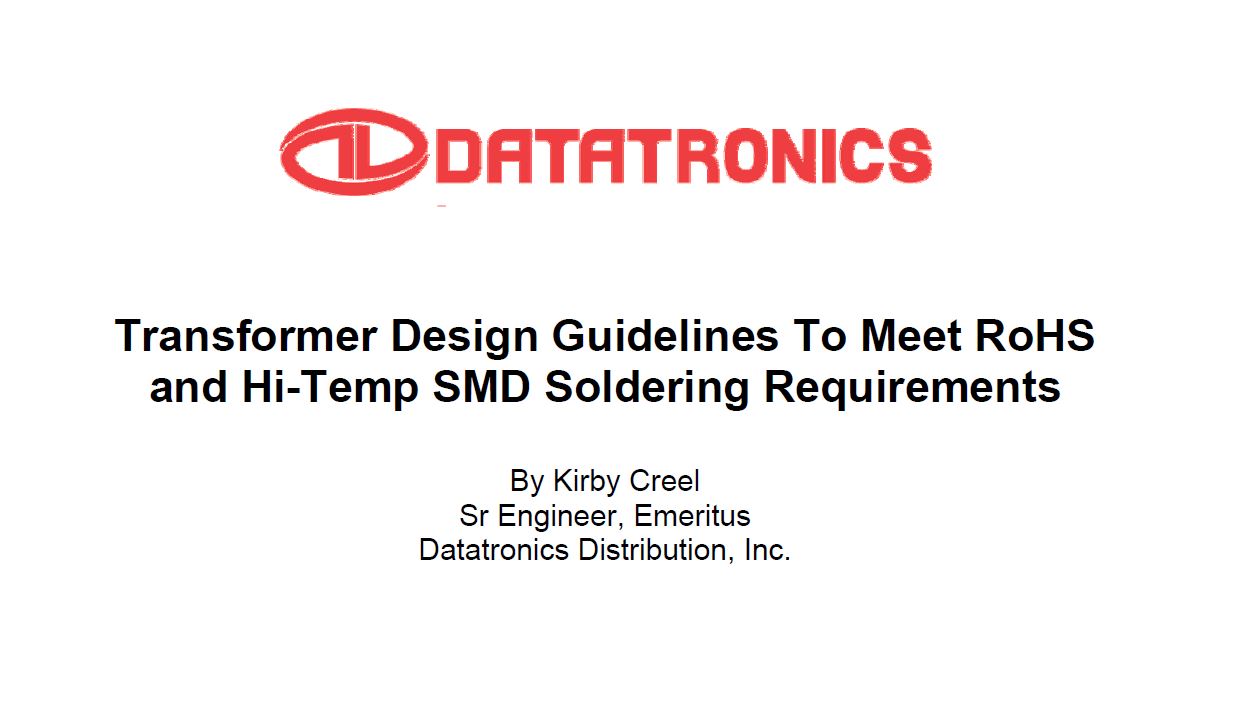 transformer_design_for_rohs_compliance_white_paper