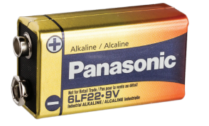 Panasonic alkaline batteries 9V series