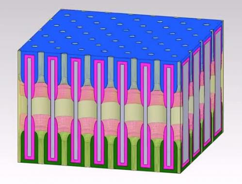 Illustration of billion hole battery