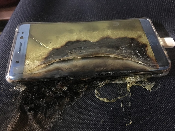 galaxy note 7 fire