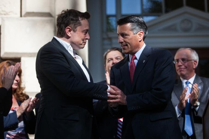 Musk and Sandoval