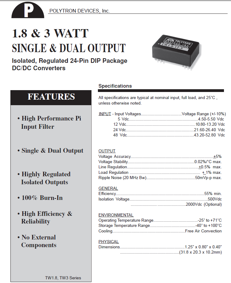 Polytron 1.8W and 3W 