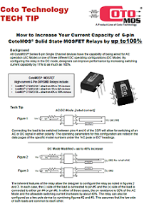 Coto Tech - 6-pin MOSFET Relay