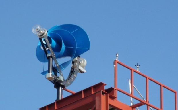 Liam F1 Urban Wind Turbine atop building