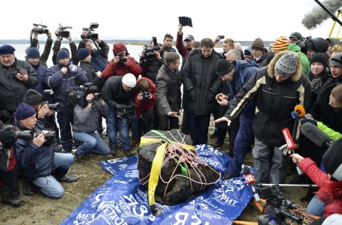 Chelyabinsk meteorite on beach