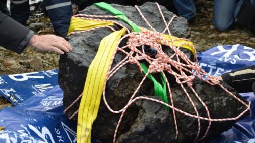 Chelyabinsk meteorite close-up