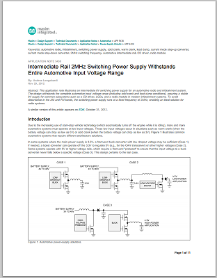 Maxim - 5438 app note