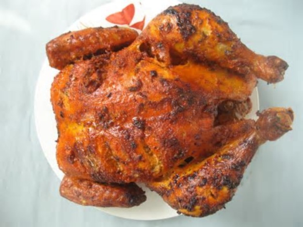 a fried bird