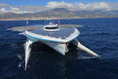 Turanor PlanetSolar during voyage