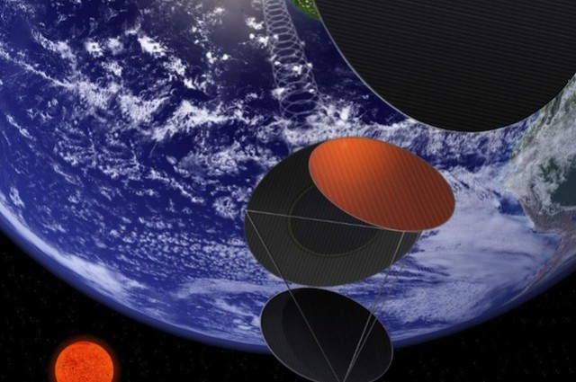 Space solar panel system