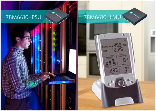 Maxim Integrated single-phase energy-measurement processor