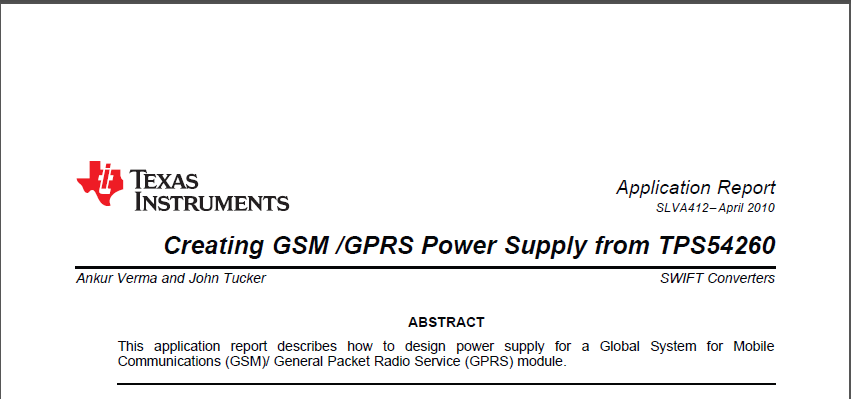 Texas Instruments Creating GSM/GPRS