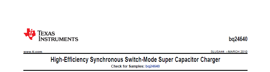 Texas Instruments -BQ24640