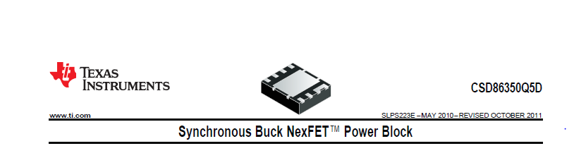 Texas Instruments-CSD86350Q5D NexFet