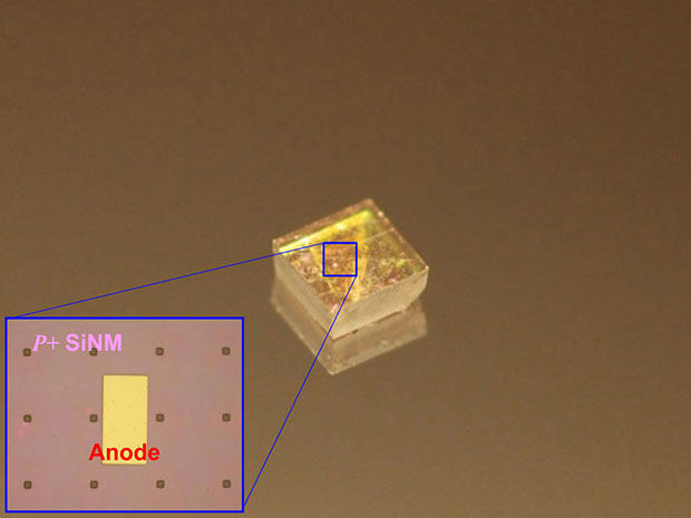 Diamond semiconductor illustration