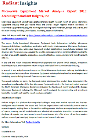 Radiant Insights - Microwave Equipment Report 2015