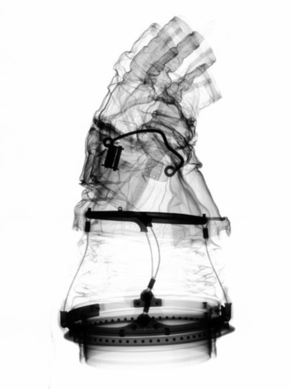 X-ray of space suit glove