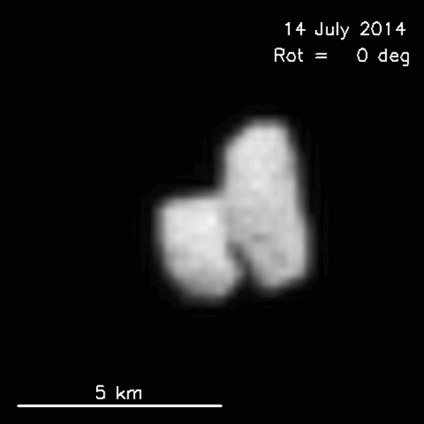 Rosetta Spacecraft Approaching Twofold Comet Size