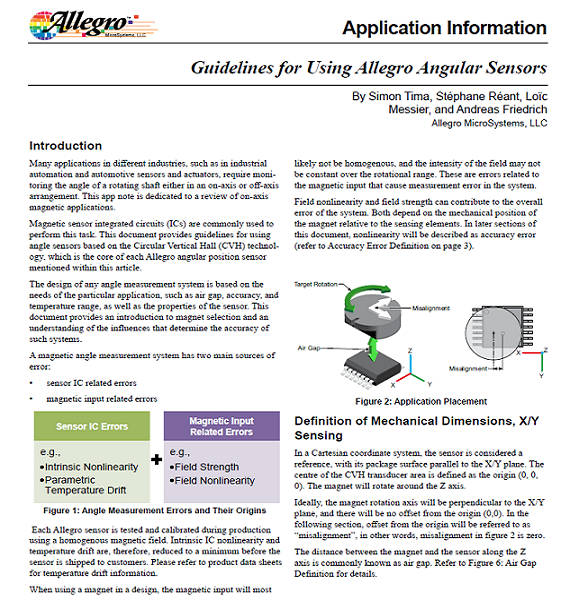 Allegro - Allegro angular sensors guidelines