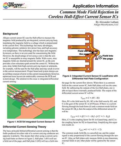 Allegro - Current sensor ICs