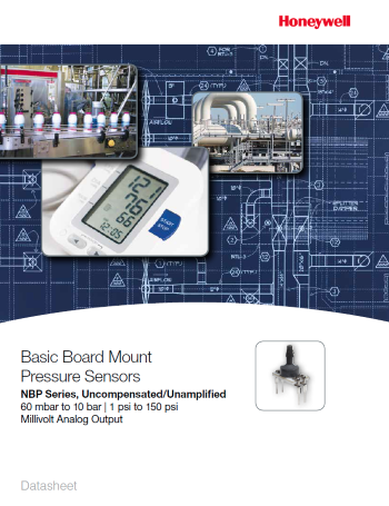 Honeywell Basic Board Mount Pressure Sensors