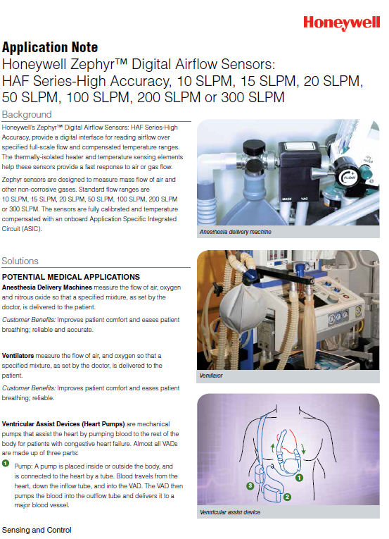 Honeywell S&C - Digital airflow-sensors