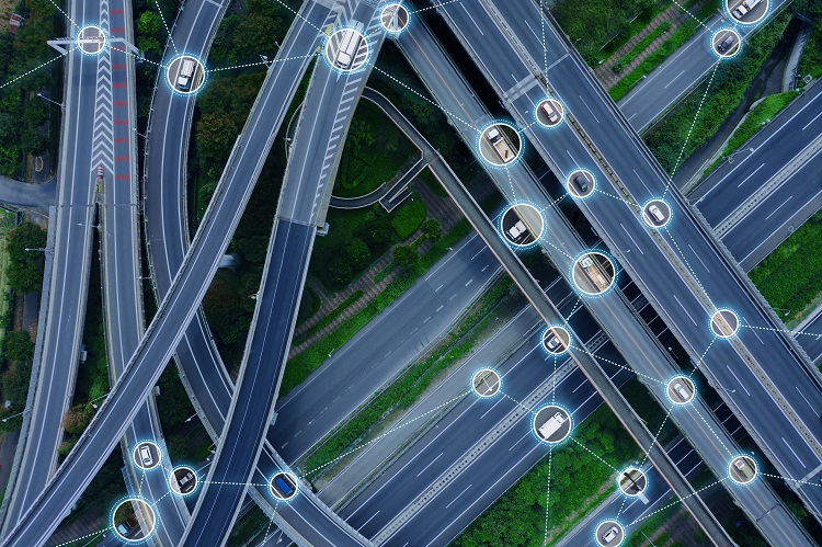 Shutterstock illustration showing automotive connectivity.