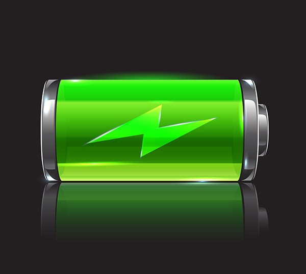 Shutterstock green battery concept.
