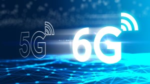 Shutterstock image illustrating transition from 5G to 6G wireless communications.