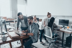 Shutterstock illustration of office environment.