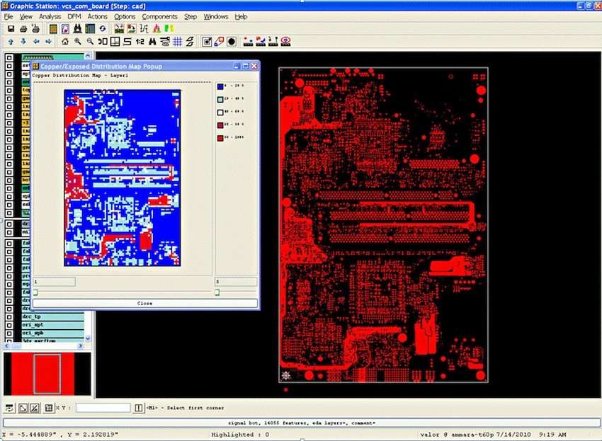 PCB design screenshot