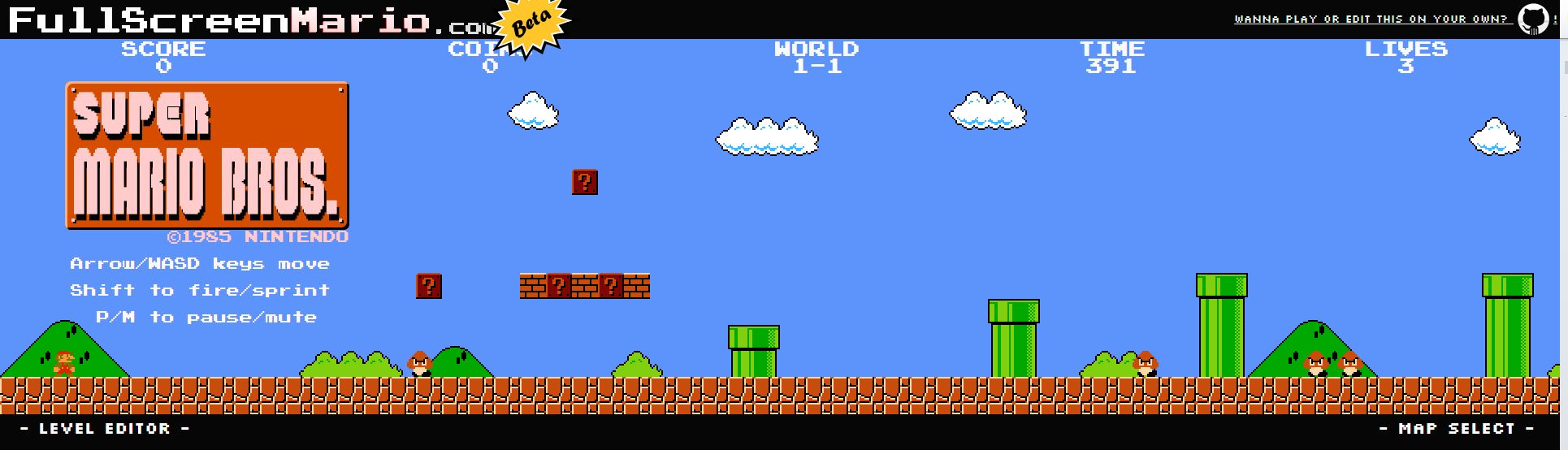 HTML5 Super Mario 3