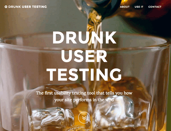 Drunk user testing